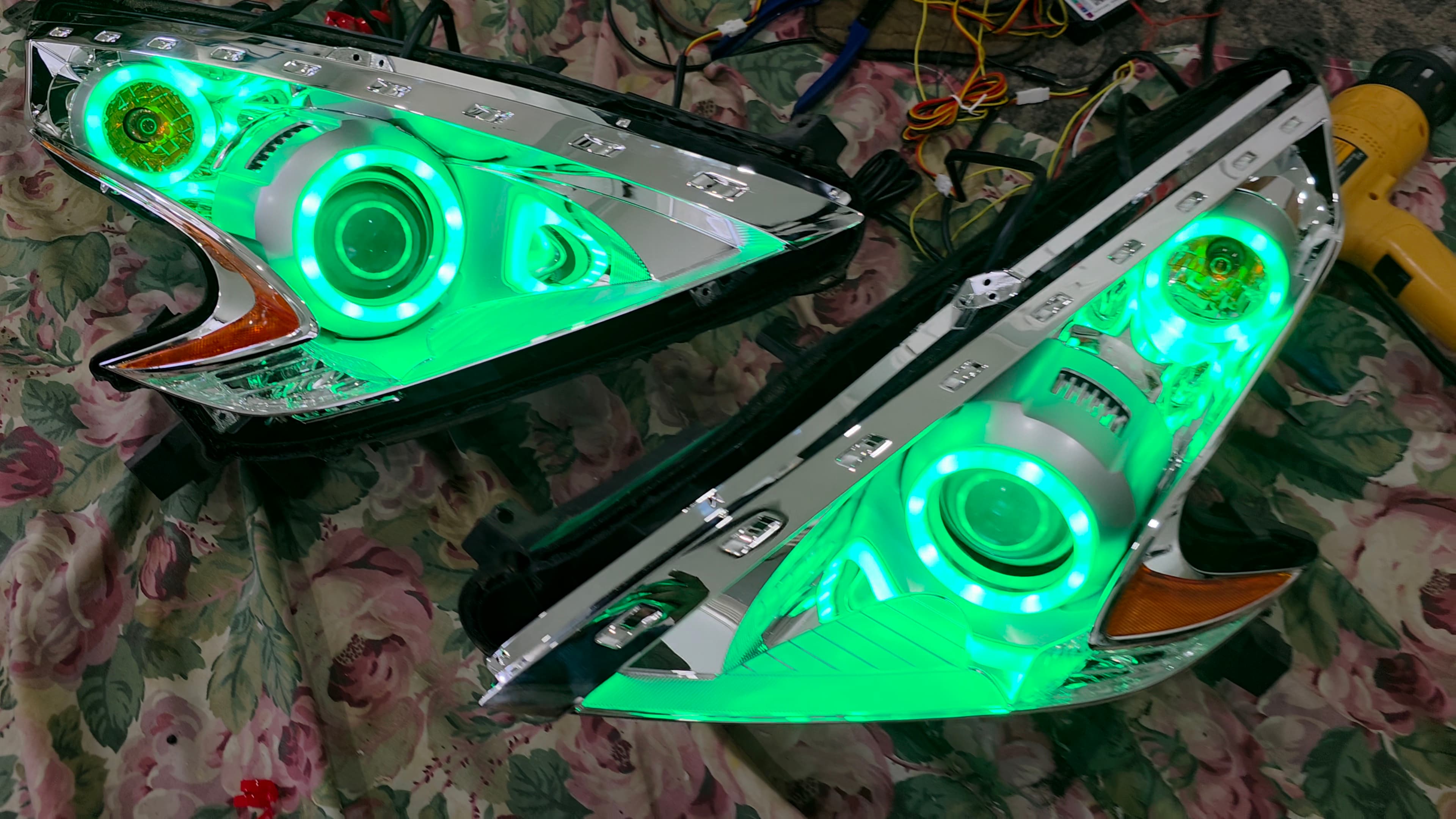 Nissan 370z Custom Halo Headlights